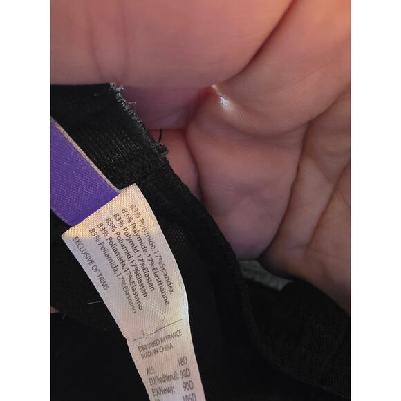 ⬇️SALE⬇️ Parfait Bra 40D Womens Plus Size Padded Underwired Black Floral - Picture 6 of 6